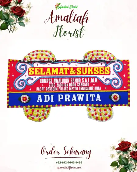 Papan Bunga Ucapan Selamat Cepiring