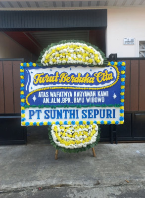 Papan Bunga Duka di Cepiring